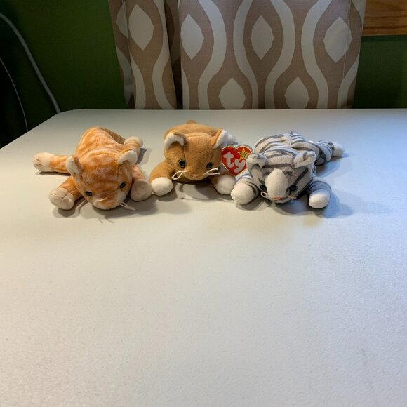 Ty Other - Lot of 3 Ty Beanie Baby Cats
